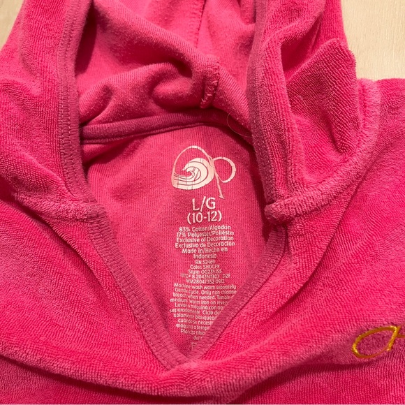 OP L(10/12) short sleeve swim terry cover up - Picture 5 of 6